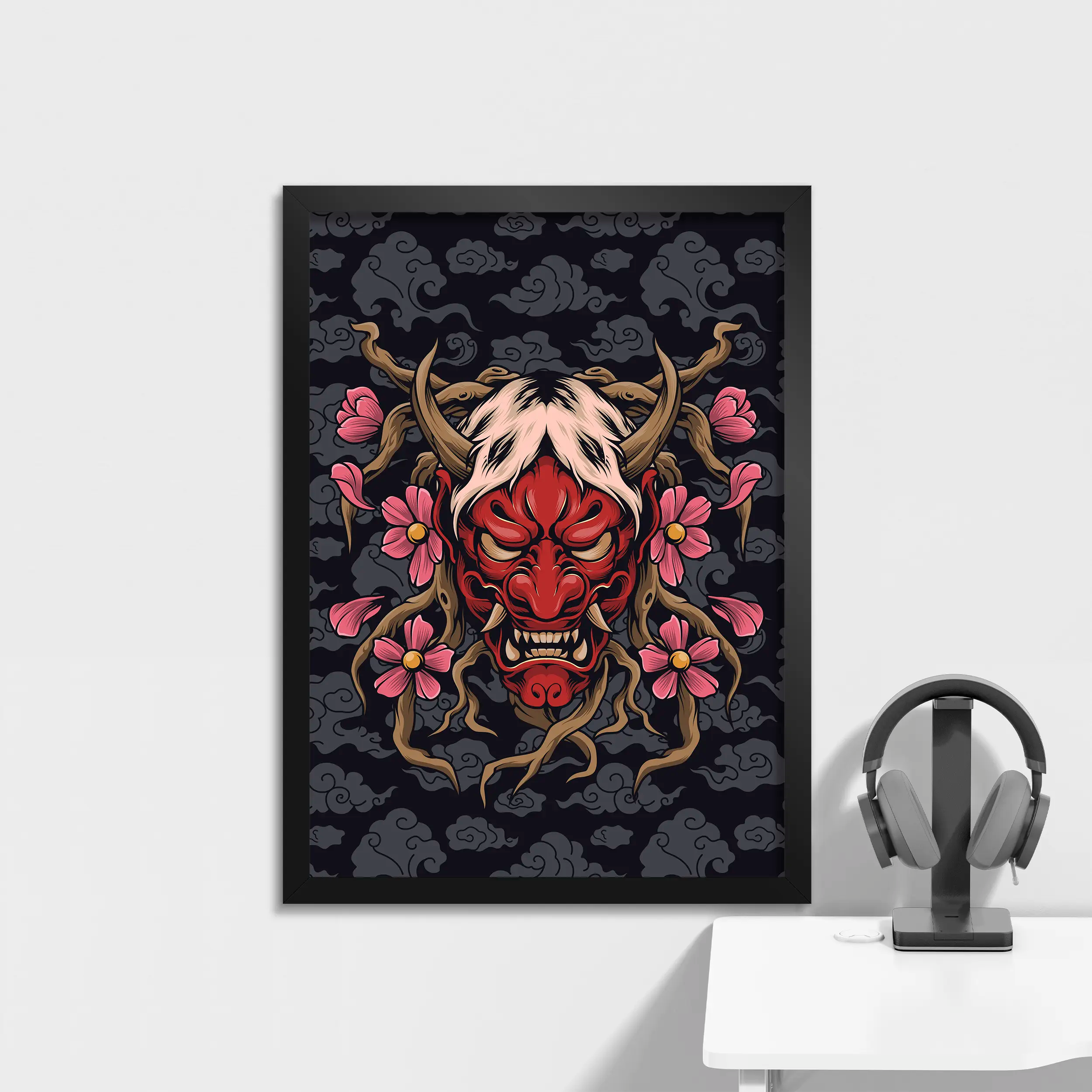 Flower Oni Art Print