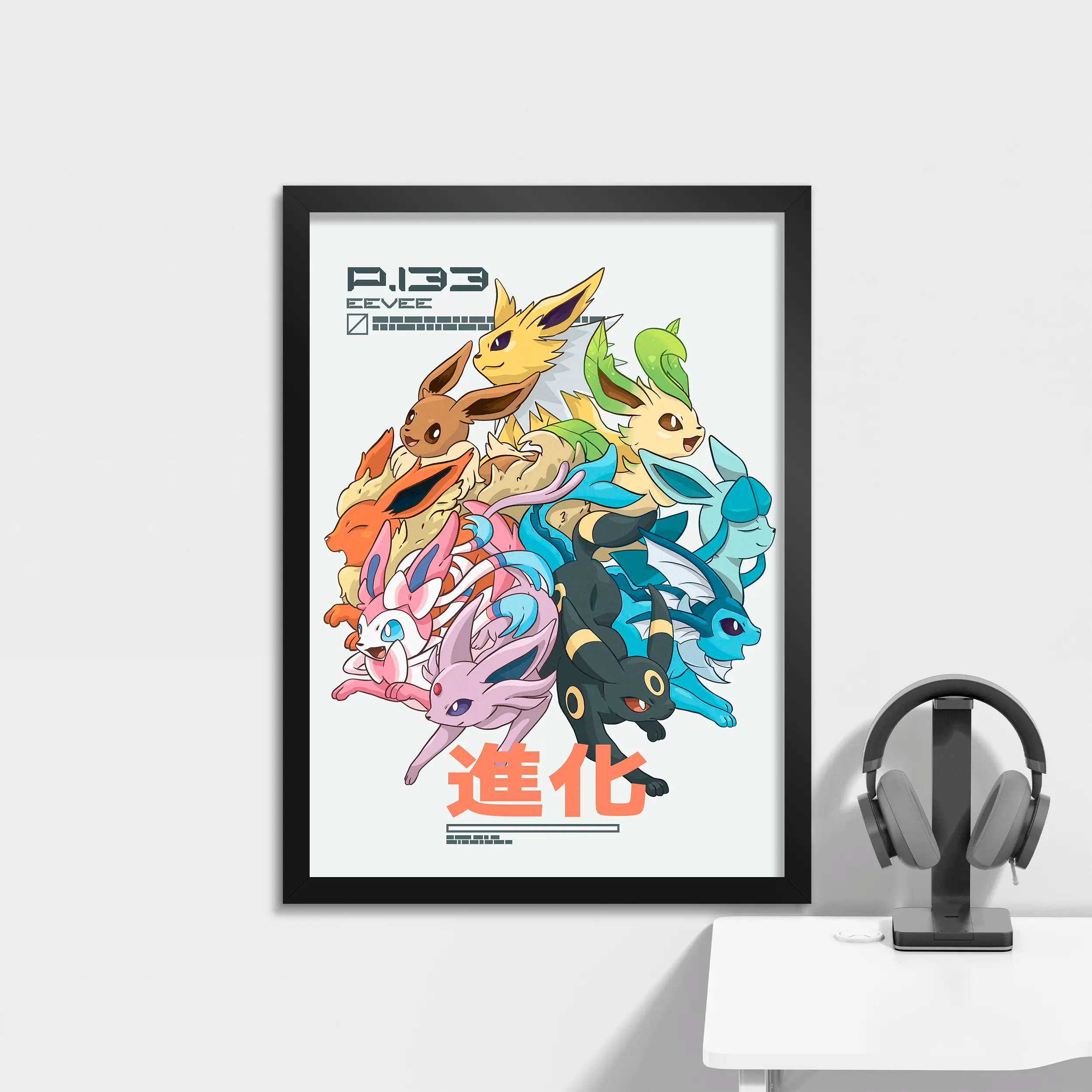 Eeveelution Journey Art Print