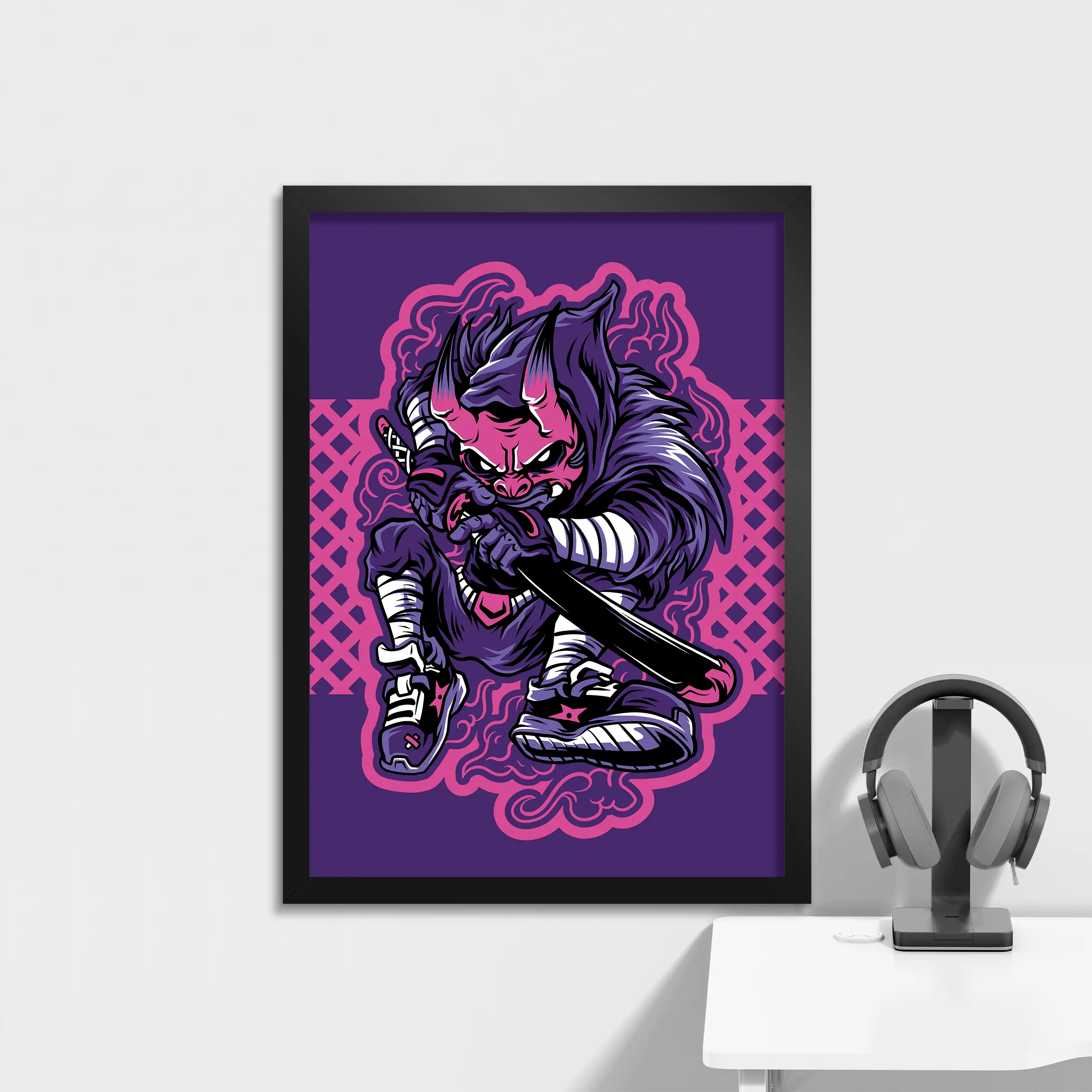 Oni Warrior Art Print