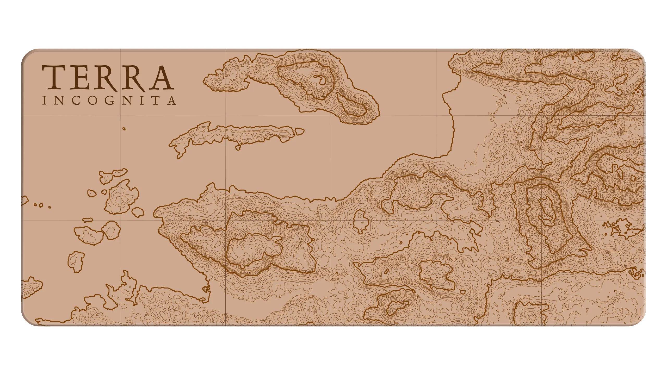 Terra Incognita Map Mousepad