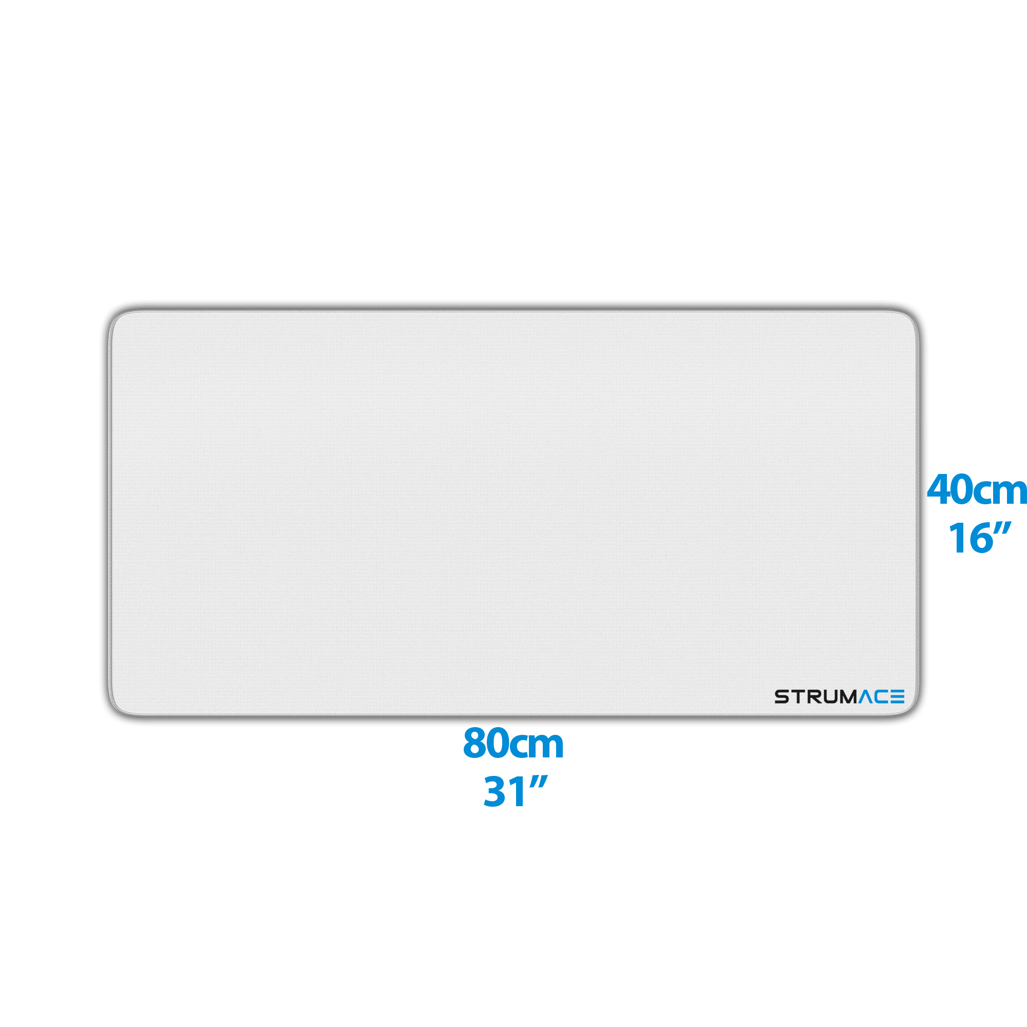 Extended Medium White Gaming MousePad