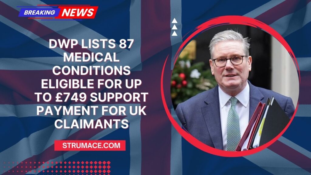 DWP Lists 87 Medical Conditions Eligible for Up to £749 Support Payment for UK Claimants