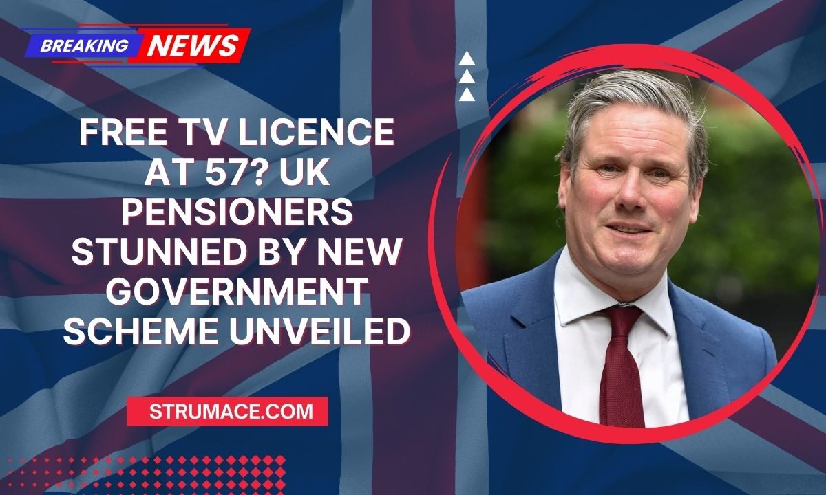 Free TV Licence At 57? UK Pensioners Stunned By New Government Scheme Unveiled