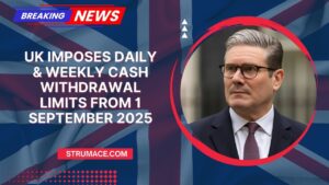 UK Imposes Daily & Weekly Cash Withdrawal Limits From 1 September 2025