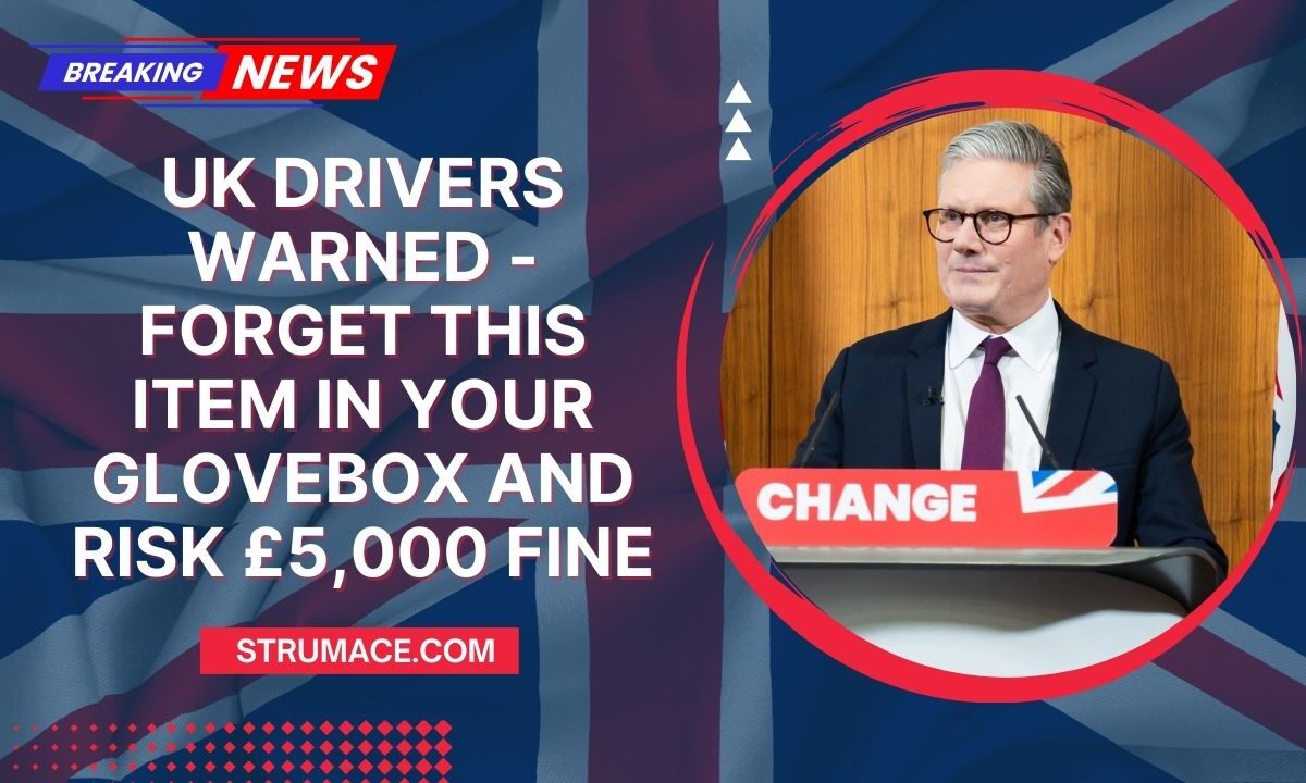 UK Drivers Warned - Forget This Item In Your Glovebox And Risk £5,000 Fine